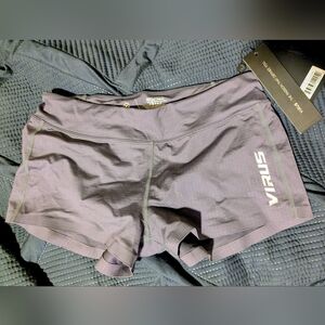 Virus Women's Athletic Shorts in Dark Gray